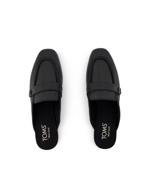 TOMS Black Lynette Mule Loafer