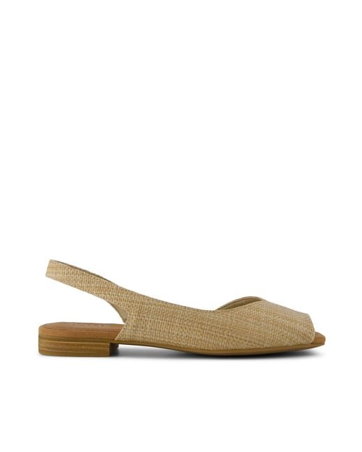TOMS Natural Briella Slingback Ballet Flat