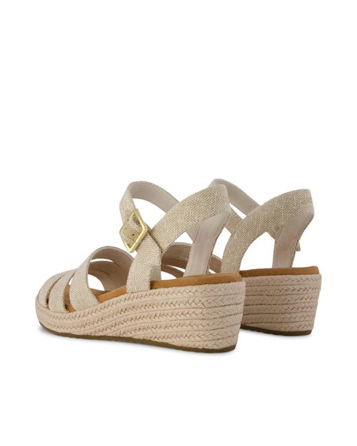 TOMS Metallic Julia Wedge Sandal