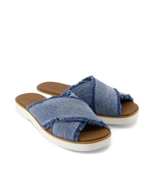 TOMS Blue Mae Crossover Sandal