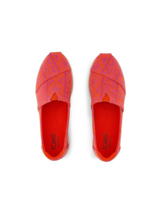 TOMS Red Alpargata Plus