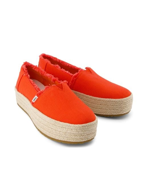 TOMS Red Valencia Espadrille