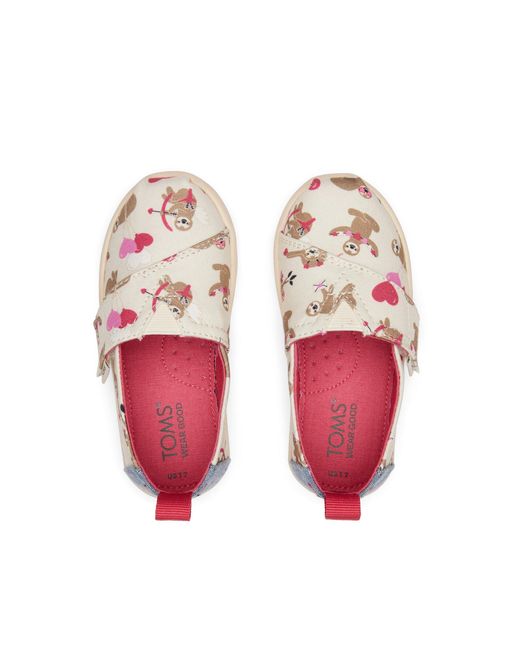 TOMS Pink Alpargata Toddler Shoe