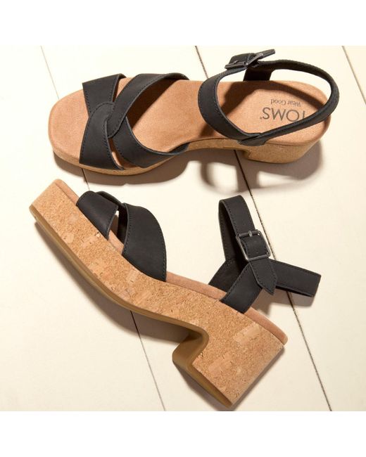TOMS Blue Isla Heeled Sandal