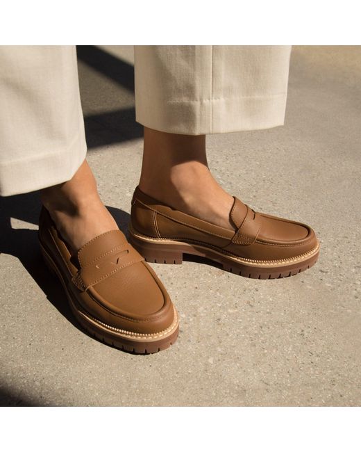 TOMS Brown Cara Loafer Shoes