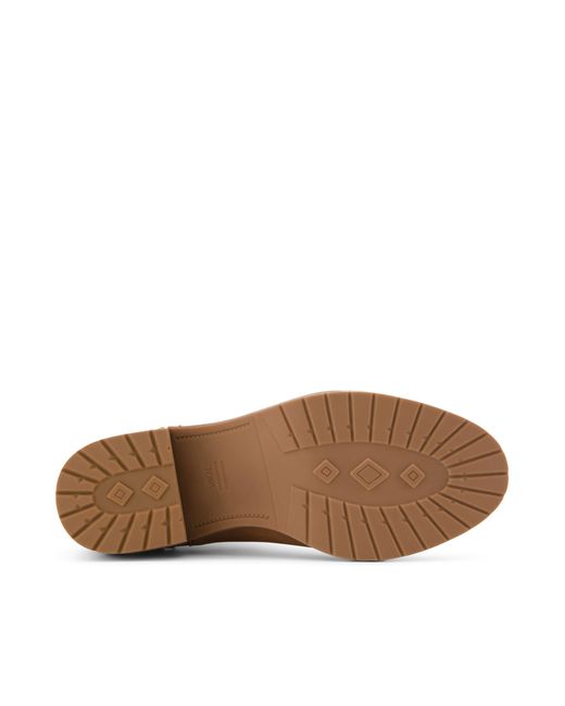 TOMS Brown Nubuck Leather Hailey Ankle Boots