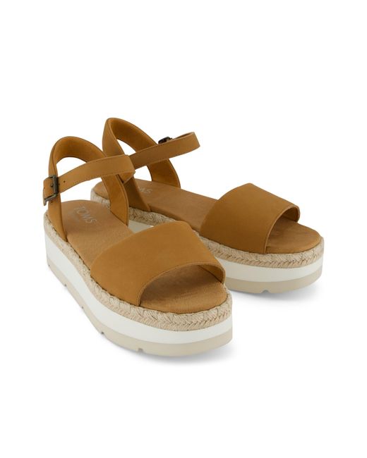 TOMS Brown Ronan Platform Sandal