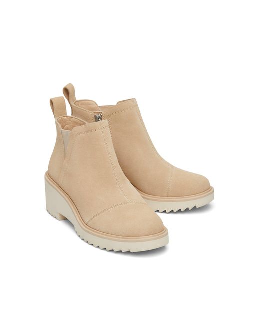 TOMS Natural Maude Wedge Boots