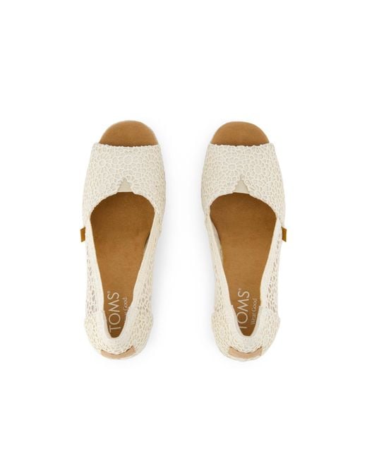 TOMS Natural Essential Wedge Peep-Toe
