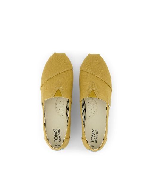 TOMS Yellow Alpargata Heritage Canvas