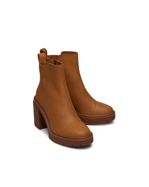 TOMS Brown Rya Heeled Boots