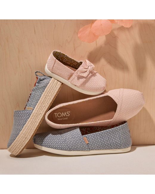 TOMS Pink Alpargata Ballet Flat
