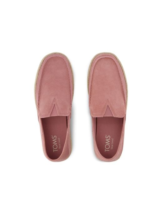 TOMS Pink Alonso Loafer Espadrille for men