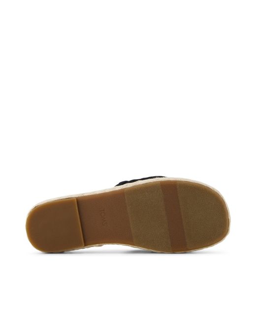 TOMS Black Abby Slide Platform Sandal