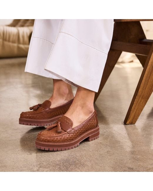 TOMS Brown Cara Loafer Shoes