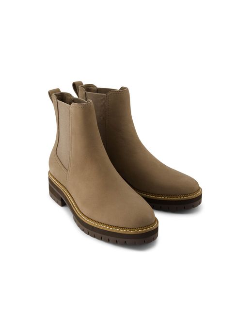 TOMS Brown Nubuck Leather Water-Resistant Chelsea Boots