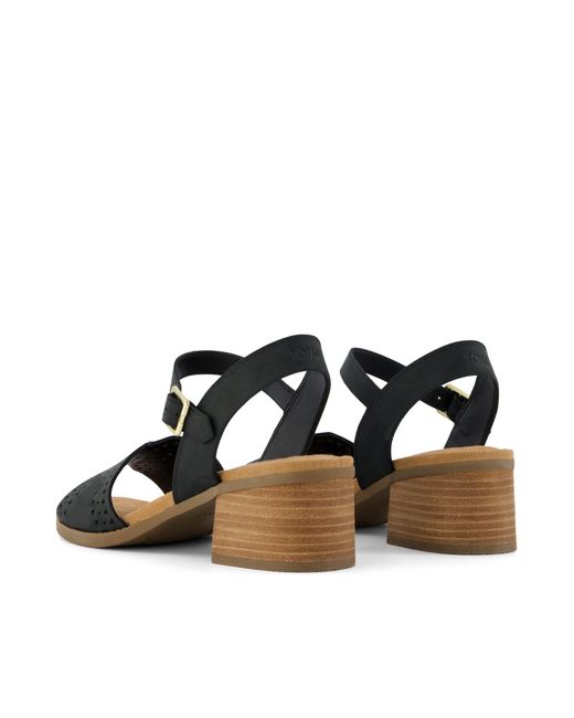 TOMS Black Eloise Heel Sandal