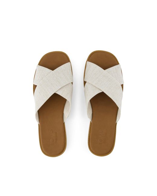 TOMS Natural Mae Crossover Sandal