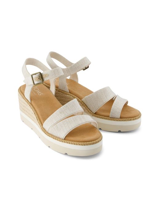 TOMS Metallic Darya Wedge Sandal