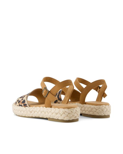 TOMS Brown Abby Platform Sandal