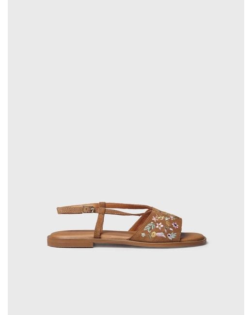 Toni Pons Natural Flat Sandals For