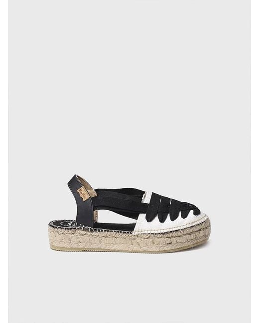 Toni Pons White Flat Espadrilles With Crossed Straps
