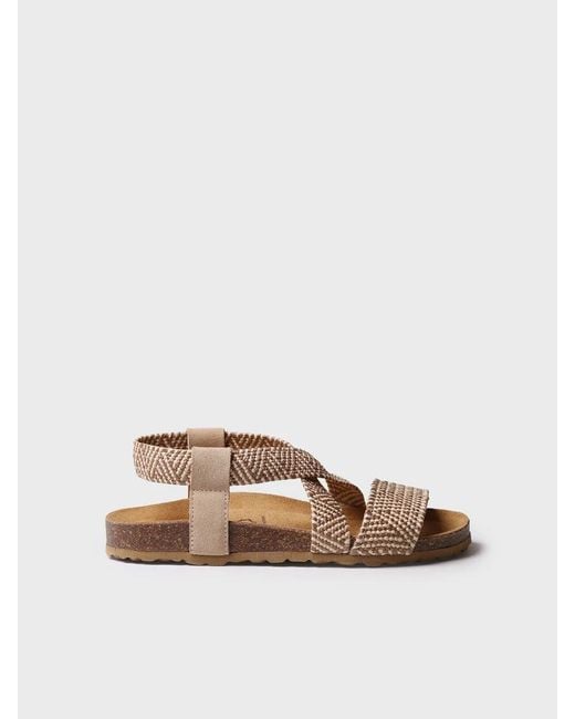 Toni Pons Natural Bio Sandal With Elastic Straps