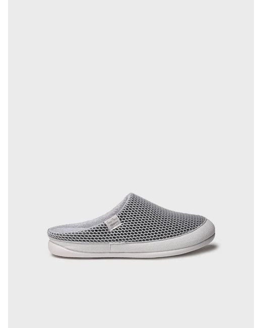 Toni Pons White Clog-Type House Slipper