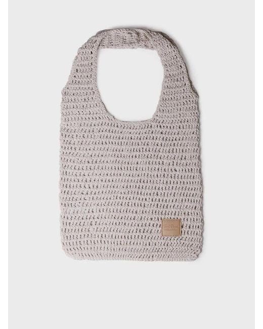 Toni Pons Gray Vegan Crochet Bag