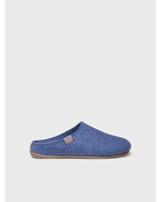 Toni Pons Blue Clog-Style Slipper Made From Recycled Felt
