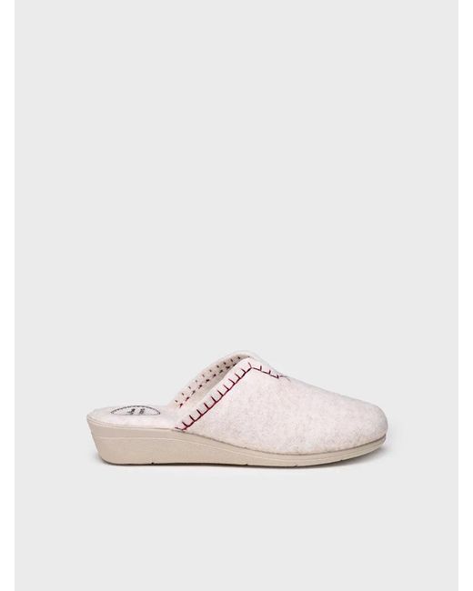 Toni Pons Natural Clog-Style Shoe Made From Recycled Felt