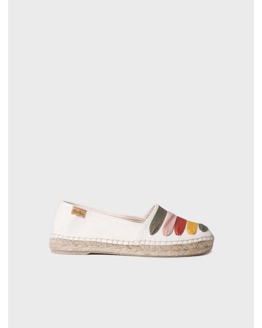 Toni Pons Natural Flat Espadrilles With Straps