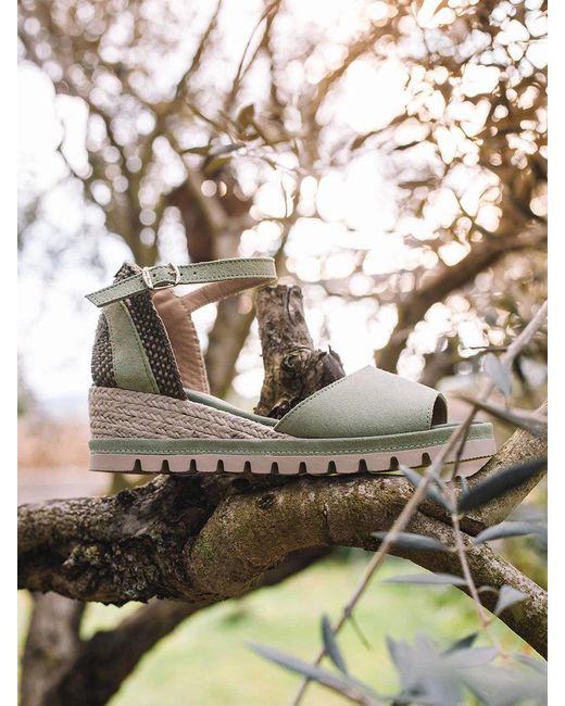 Toni Pons Metallic Wedge Espadrilles