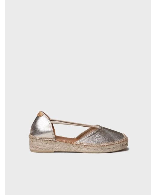 Toni Pons White Suede Espadrilles With Straps