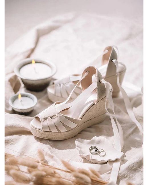 Toni Pons Natural Bridal Espadrilles