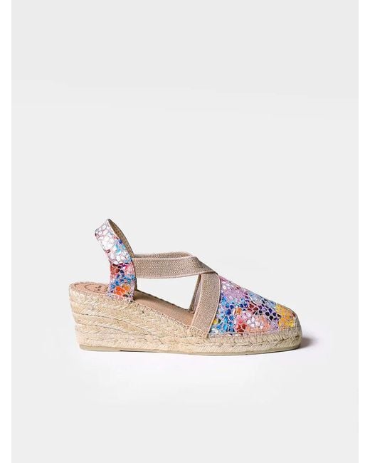 Toni Pons White Medium Wedge Espadrille