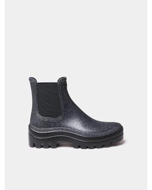 Toni Pons Blue Rain Boot With Glossy Finish