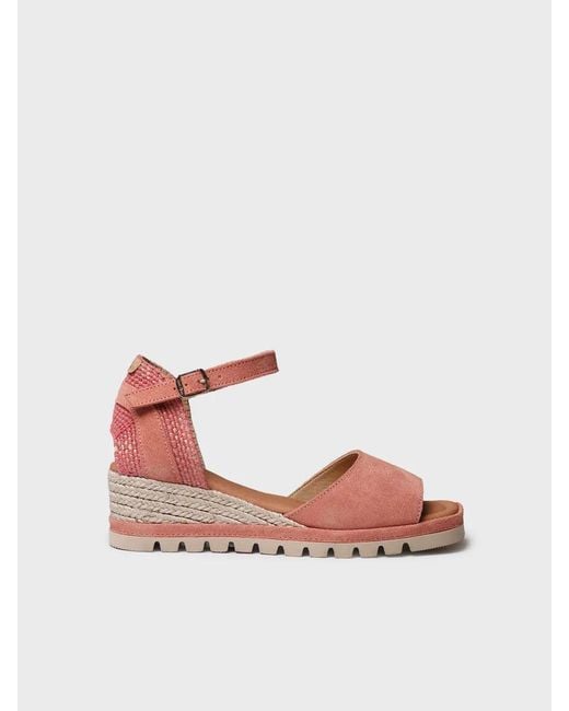 Toni Pons Pink Wedge Espadrilles