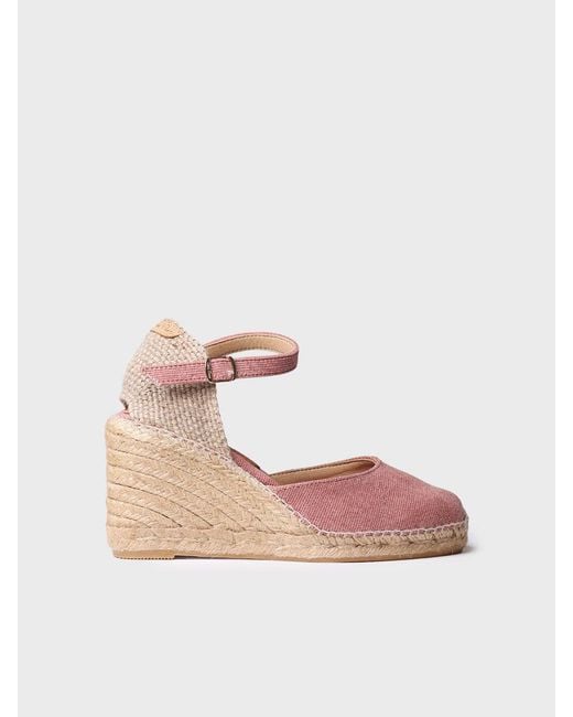 Toni Pons Pink Wedge Espadrilles