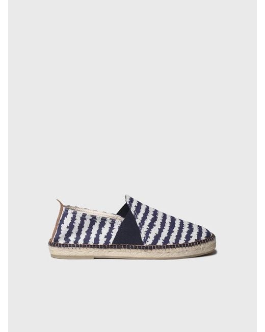 Toni Pons White Striped Sailor Espadrilles for men