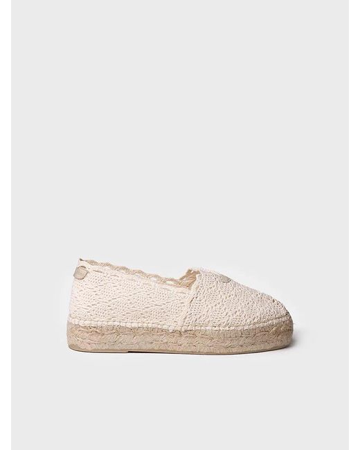Toni Pons Natural Flat Espadrilles