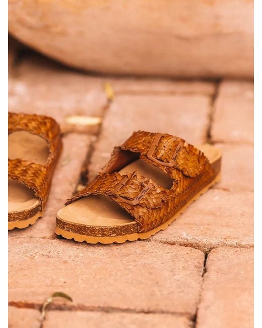 Toni Pons Brown Bio Buckled Sandal