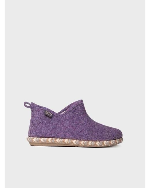 Toni Pons Purple High-Cut Slipper