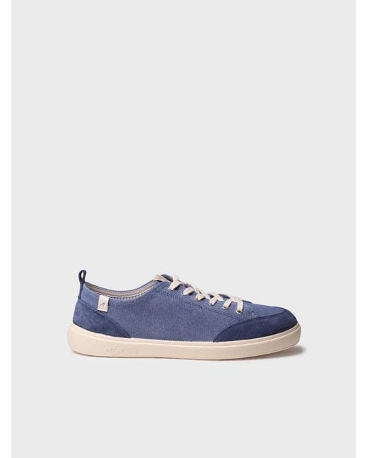 Toni Pons Blue Cotton Athletic Shoe With Laces for men