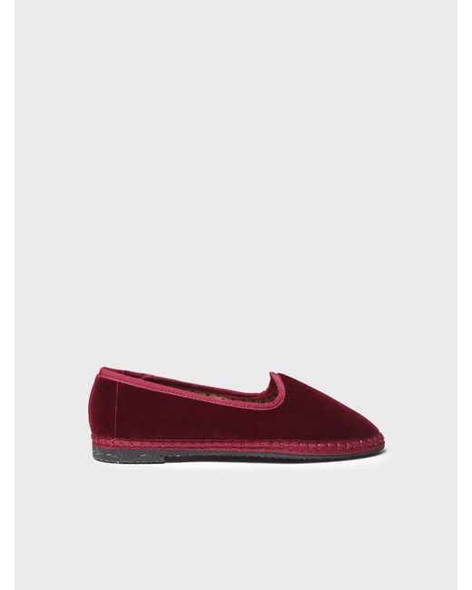 Toni Pons Red Velvet Mary Janes For