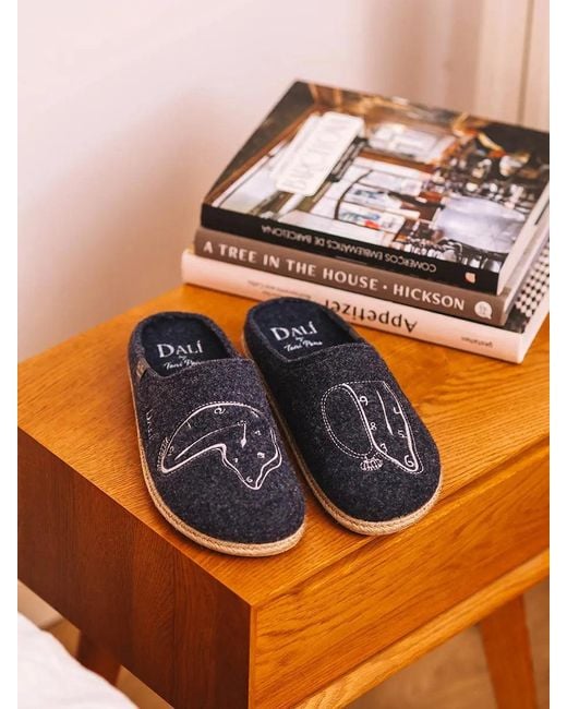 Toni Pons Blue Slippers Inspired By Salvador Dalí's Work for men