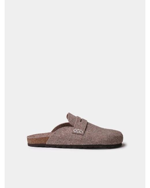 Toni Pons Brown Clog-Style Slipper for men