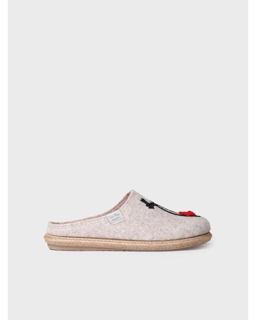 Toni Pons Multicolor Felt Slippers
