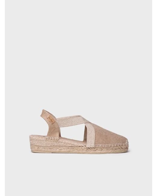 Toni Pons Natural Flat Vegan Espadrilles