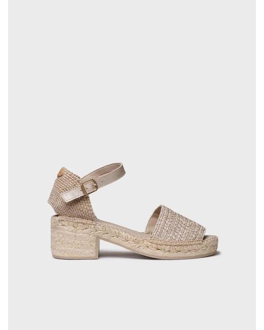 Toni Pons Natural Low-Heel Espadrilles